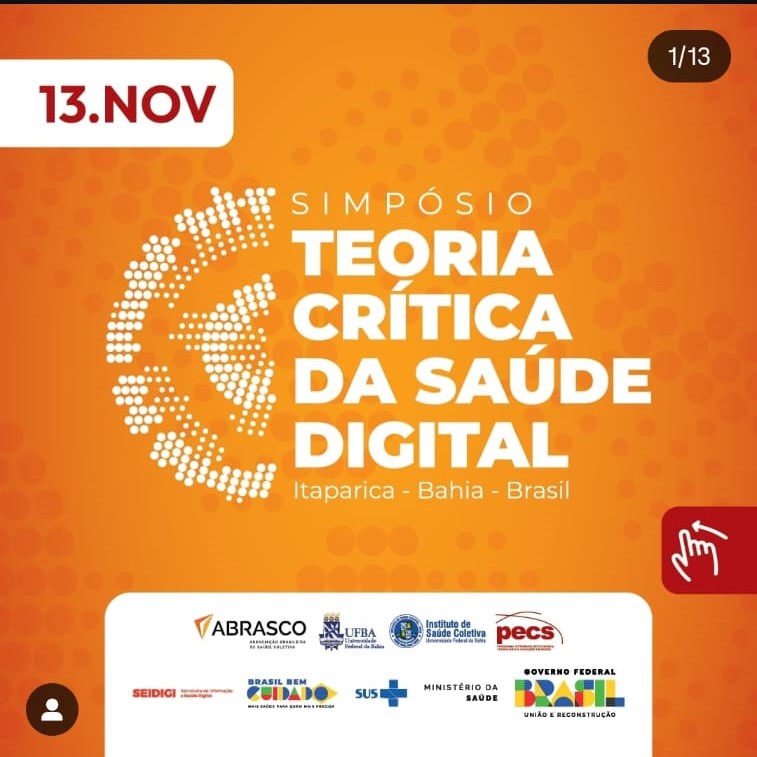 13/11/2024 – Simpósio Teoria Crítica da Saúde Digital