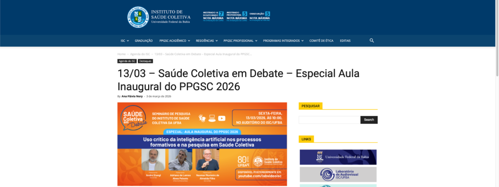 SITE DO ISC