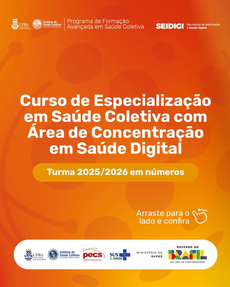Curso de Especialização em Saúde Coletiva com Área de Concentração em Saúde Digital (12/03/2026)