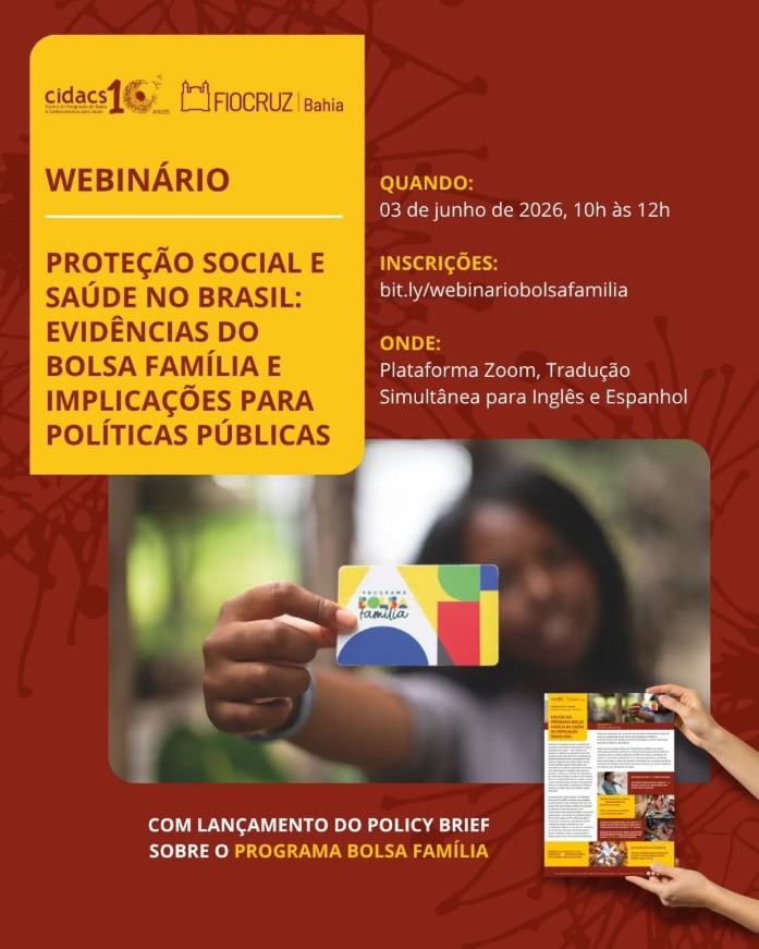 Webinário do Cidacs/Fiocruz Bahia