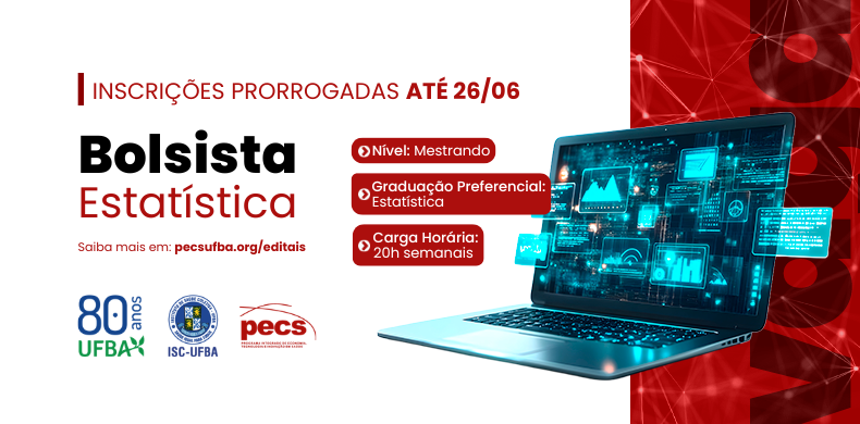 Inscrições prorrogadas para Bolsa em Estatística